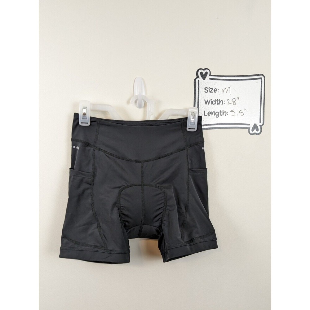 Baleaf Women's Cycling Shorts Size Medium Black Padded Bike Shorts New NWT